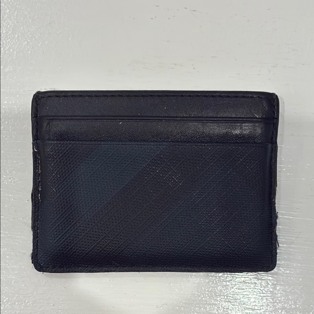 Burberry Men's Black Leather Card Holder Used
